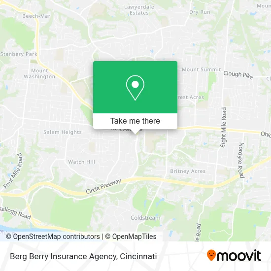 Berg Berry Insurance Agency map