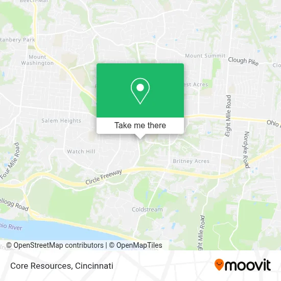 Core Resources map