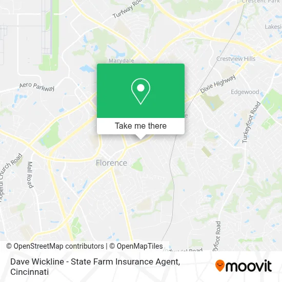 Dave Wickline - State Farm Insurance Agent map