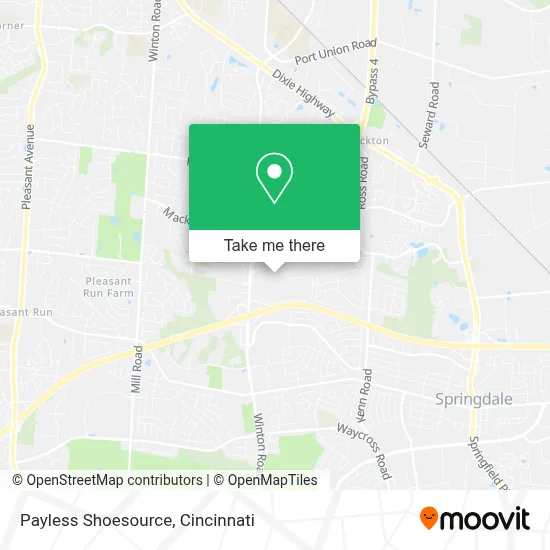 Payless Shoesource map