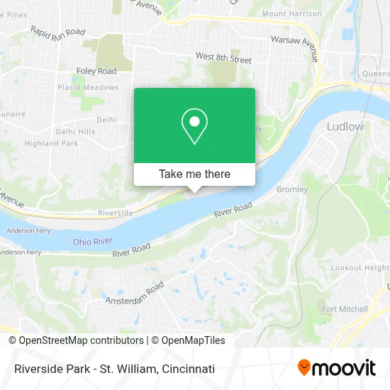 Riverside Park - St. William map
