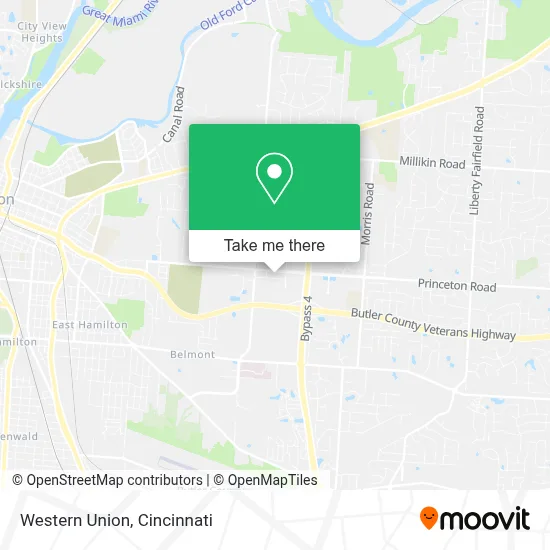 Western Union map