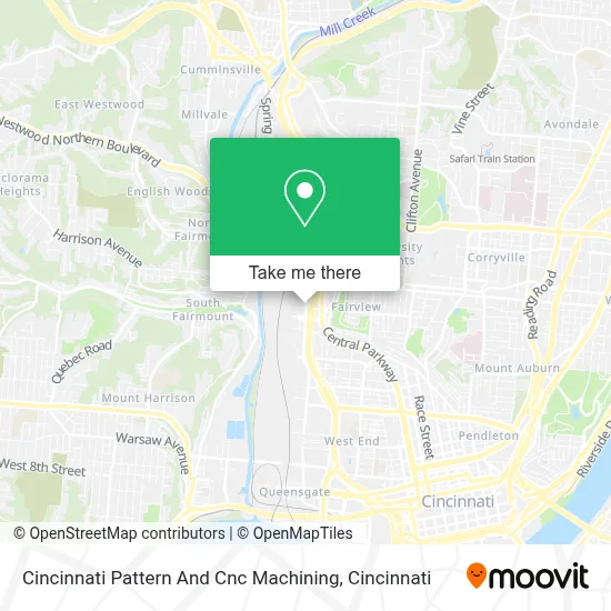 Cincinnati Pattern And Cnc Machining map