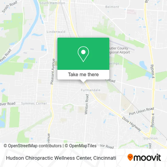 Hudson Chiropractic Wellness Center map