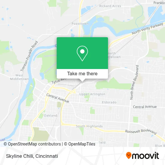 Skyline Chili map