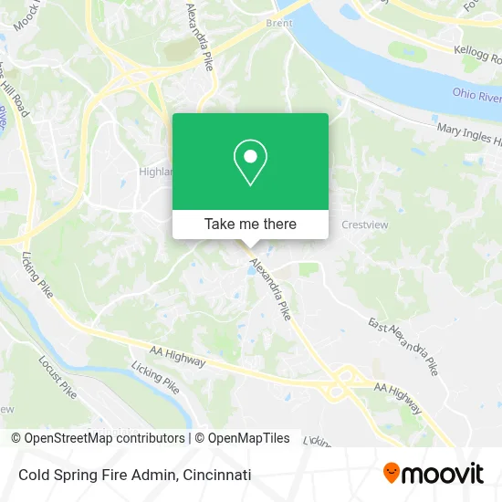 Cold Spring Fire Admin map