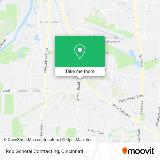Rep General Contracting map