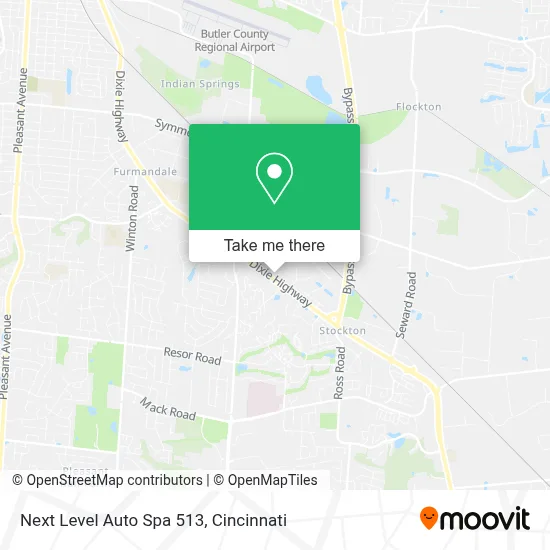 Next Level Auto Spa 513 map