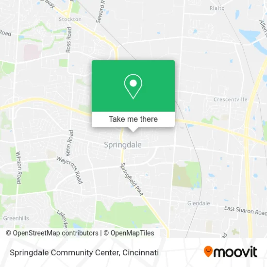 Springdale Community Center map
