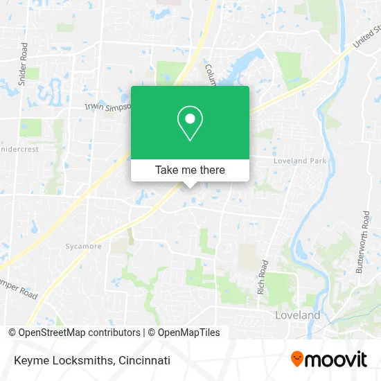 Keyme Locksmiths map