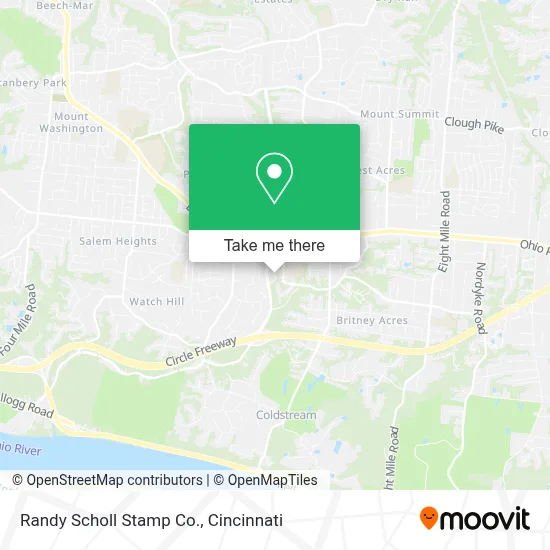 Randy Scholl Stamp Co. map