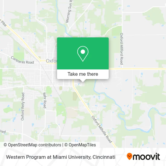 Western Program at Miami University map