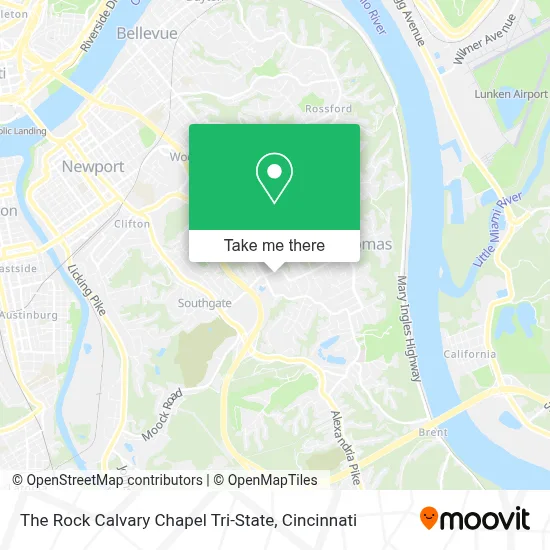 The Rock Calvary Chapel Tri-State map