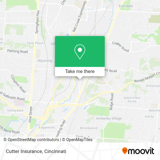 Cutter Insurance map