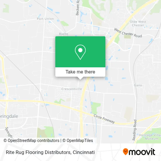 Rite Rug Flooring Distributors map