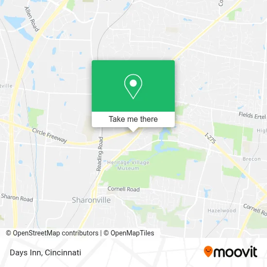 Days Inn map