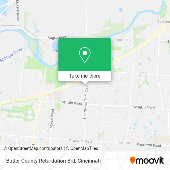 Butler County Retardation Brd map