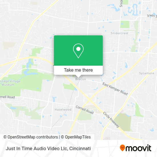 Just In Time Audio Video Llc map