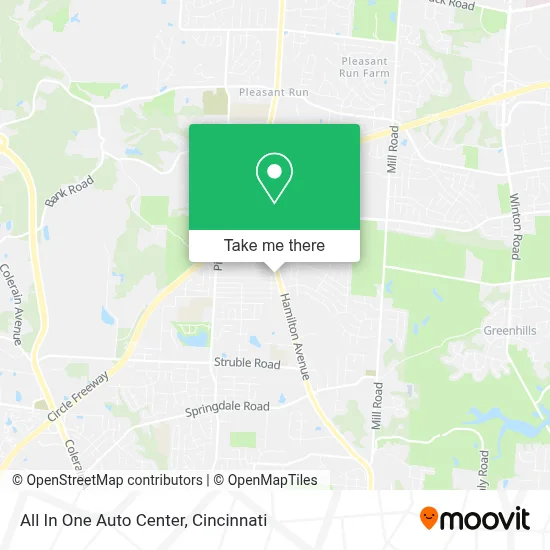 All In One Auto Center map