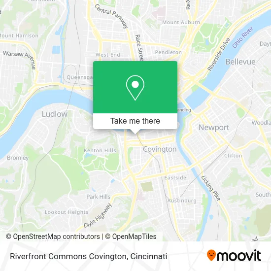 Riverfront Commons Covington map