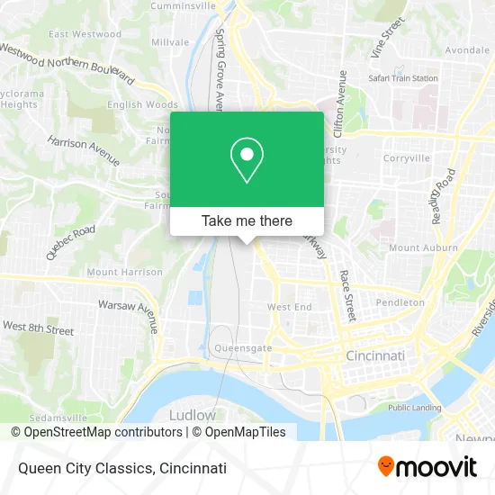 Queen City Classics map