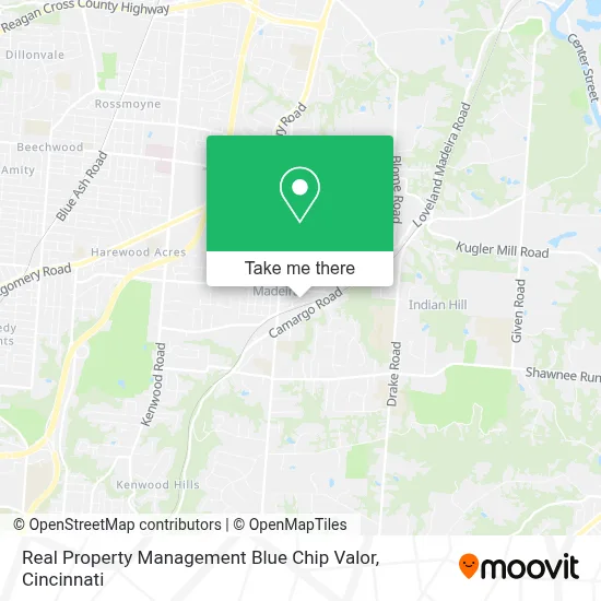 Real Property Management Blue Chip Valor map
