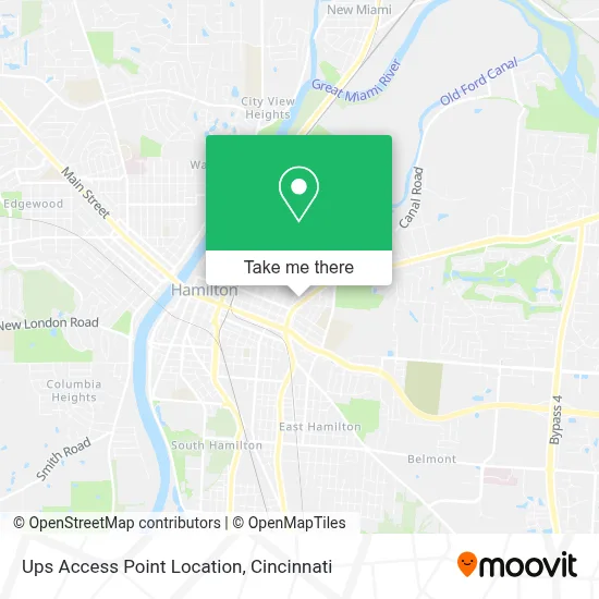 Ups Access Point Location map