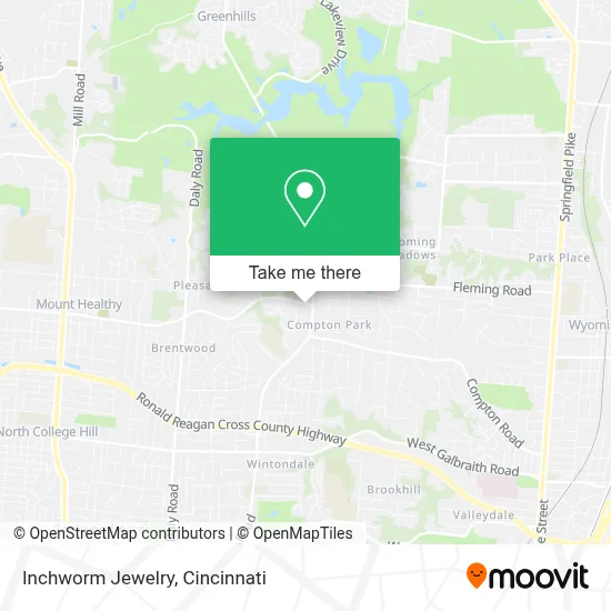 Inchworm Jewelry map