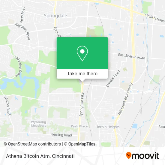 Athena Bitcoin Atm map