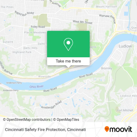 Cincinnati Safety Fire Protection map