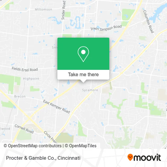 Procter & Gamble Co. map
