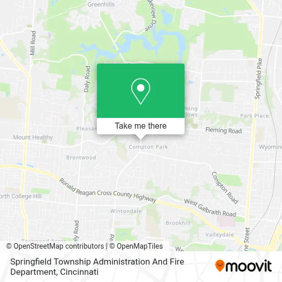 Springfield Township Administration And Fire Department map