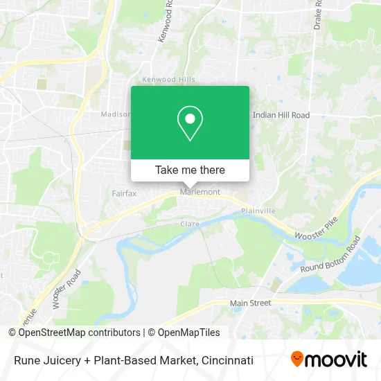 Rune Juicery + Plant-Based Market map
