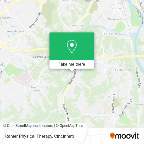Ranier Physical Therapy map