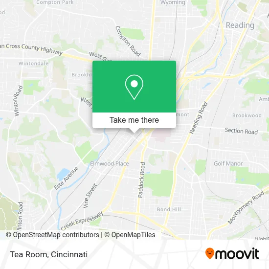 Tea Room map