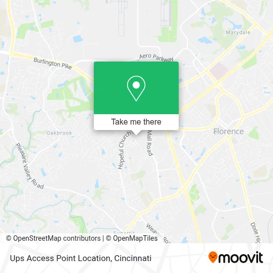 Ups Access Point Location map