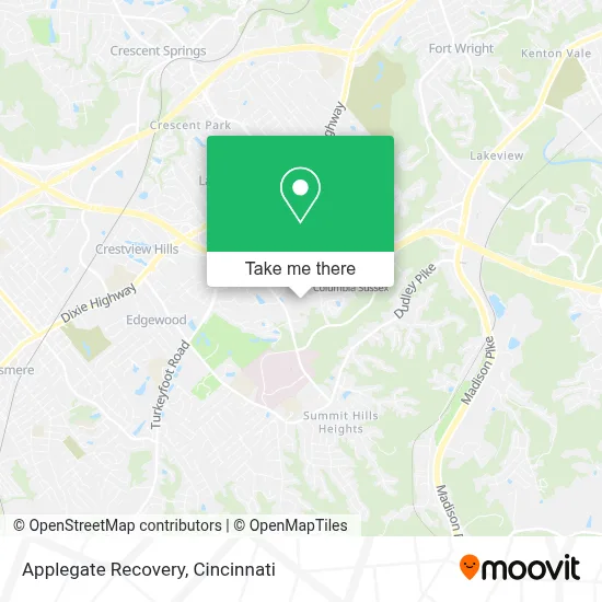 Applegate Recovery map