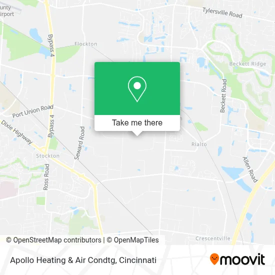 Apollo Heating & Air Condtg map