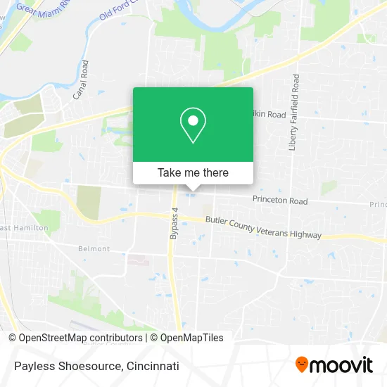 Payless Shoesource map