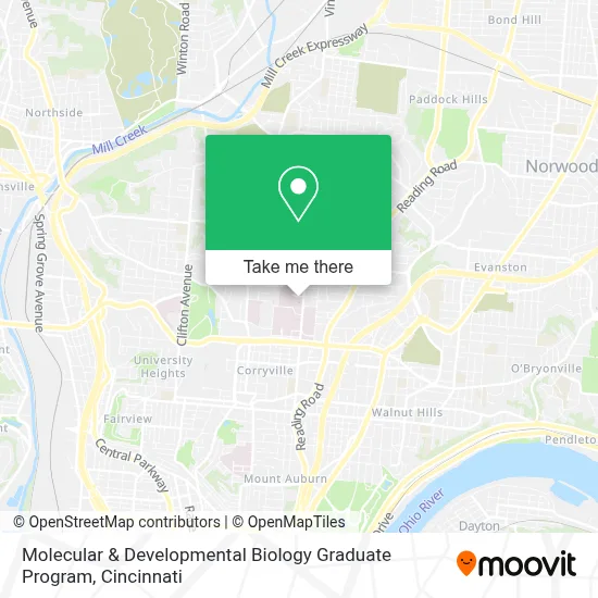 Molecular & Developmental Biology Graduate Program map
