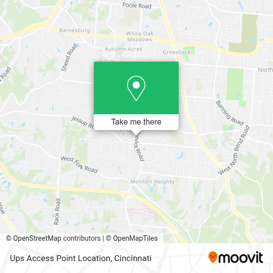 Ups Access Point Location map