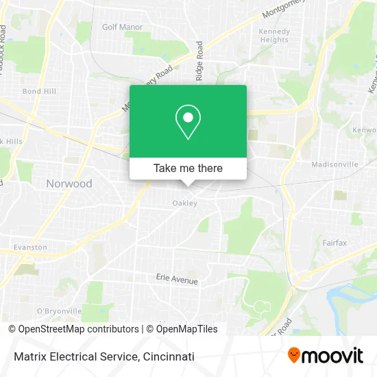 Matrix Electrical Service map