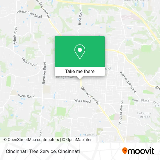 Cincinnati Tree Service map