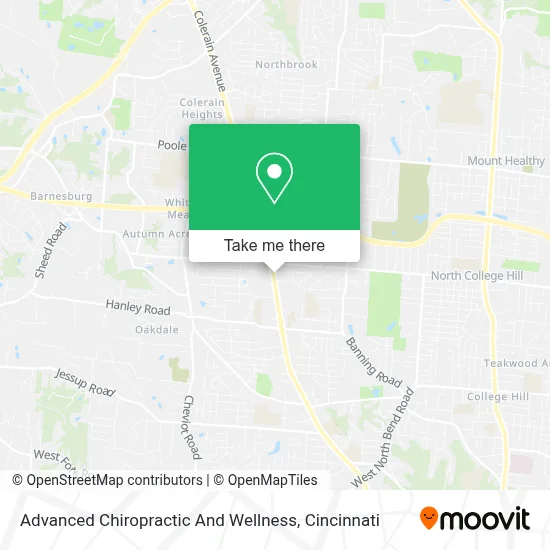 Advanced Chiropractic And Wellness map