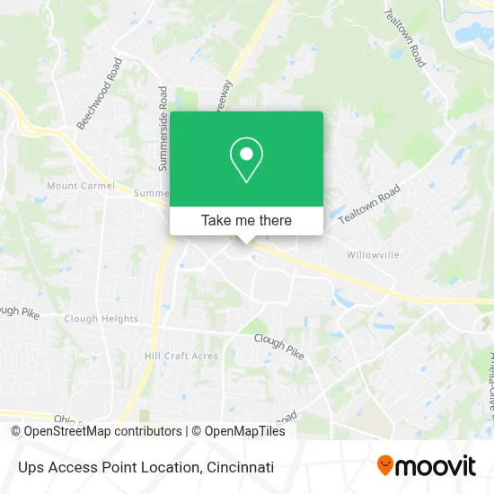 Ups Access Point Location map