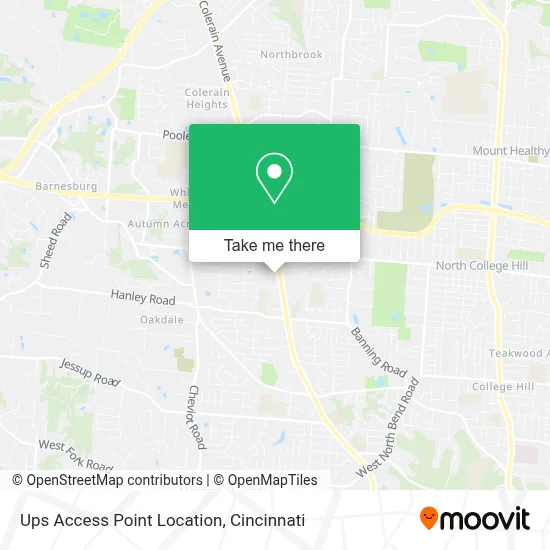 Ups Access Point Location map
