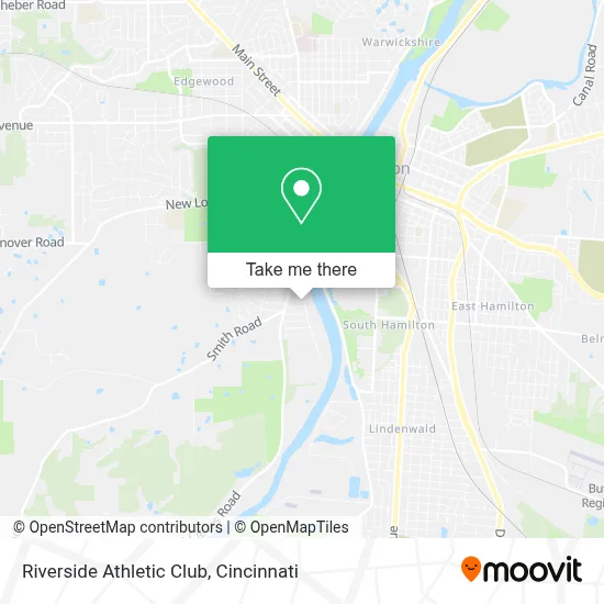 Riverside Athletic Club map