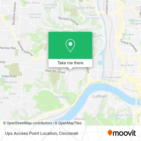 Ups Access Point Location map