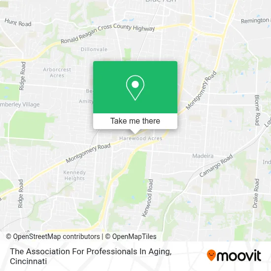 The Association For Professionals In Aging map