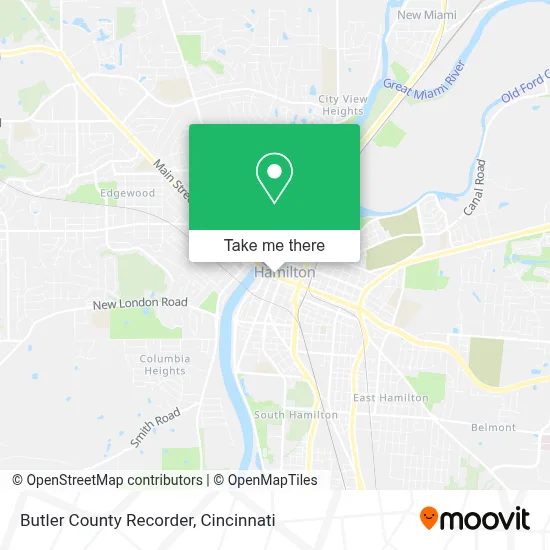 Butler County Recorder map
